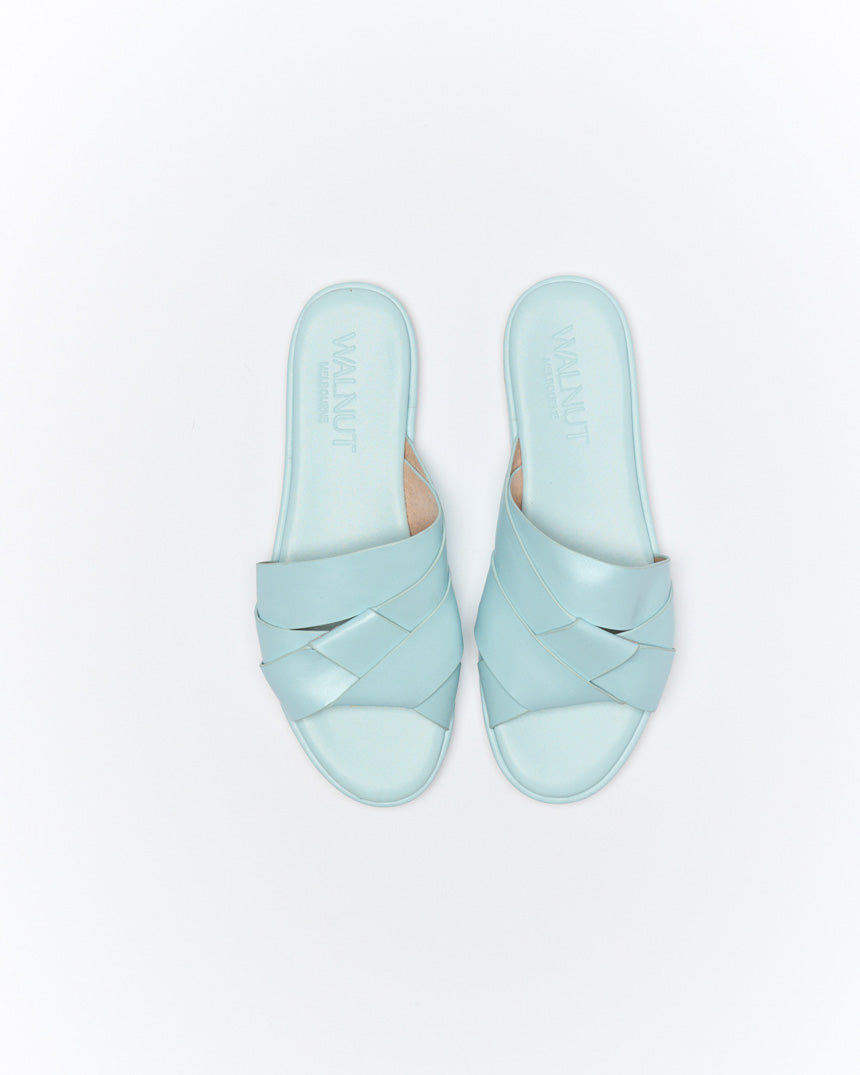 Laine Leather Slide Sky