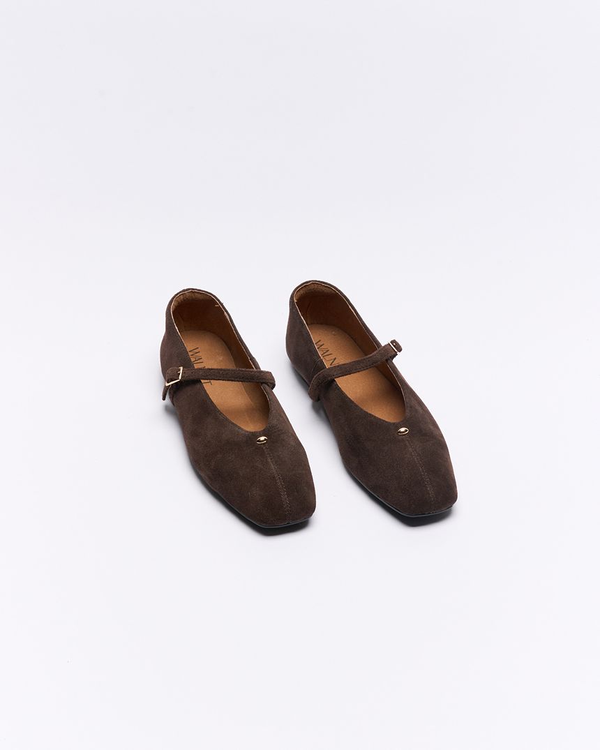 Lennon Leather Ballet Chocolate Brown