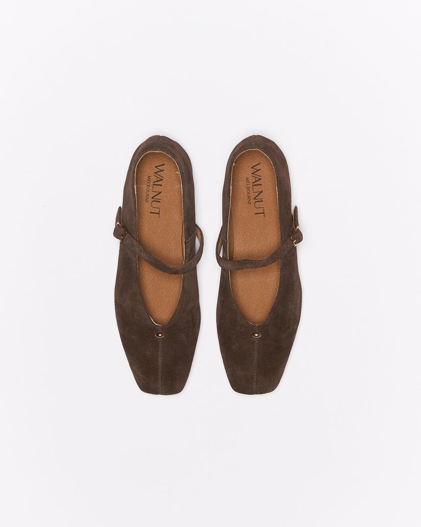 Lennon Leather Ballet Chocolate Brown