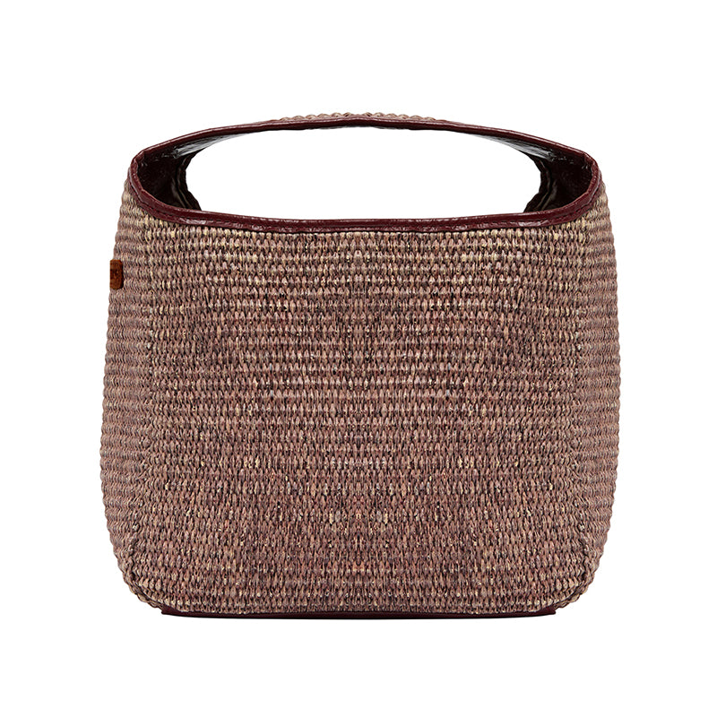 Linton Bag Large Burgundy/Coco Weave