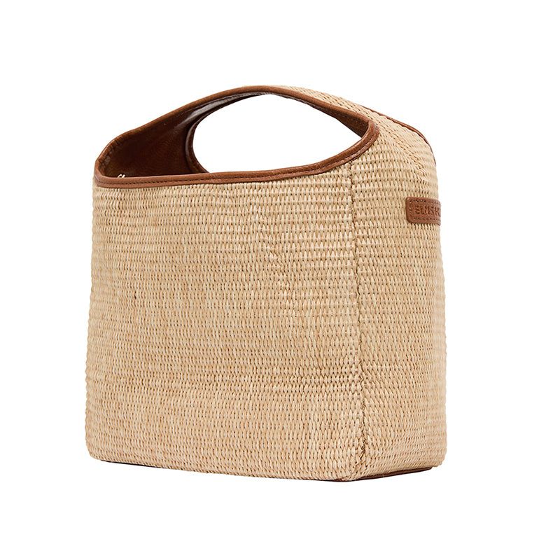 Linton Bag Large Tan/Natural Weave