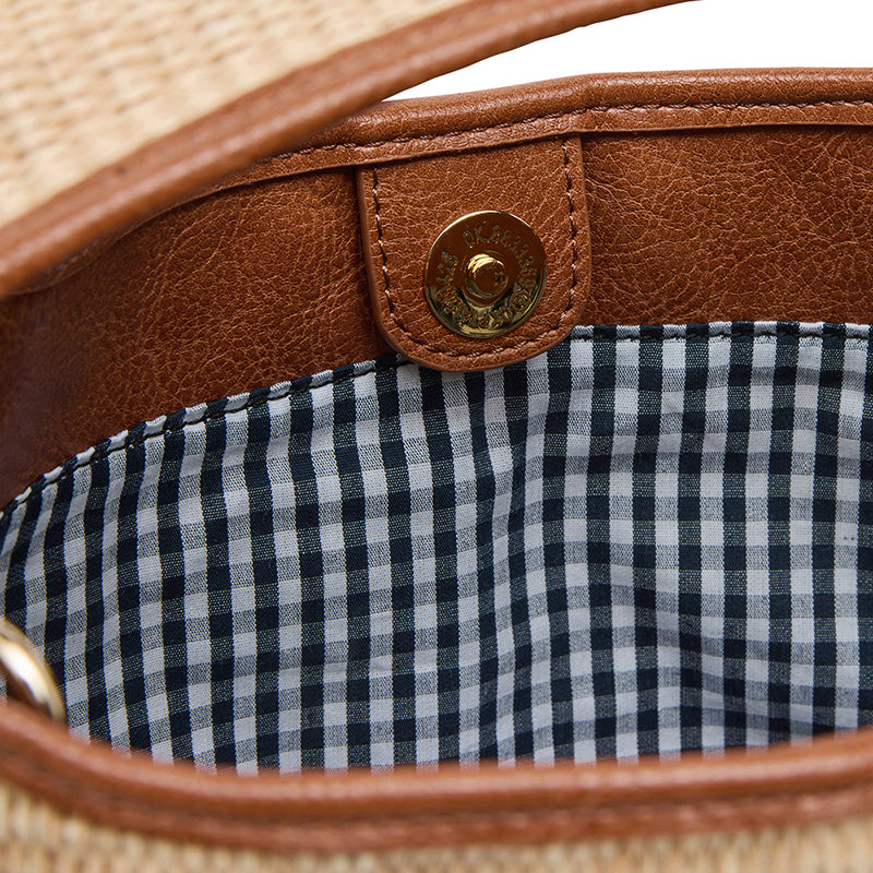 Linton Bag Large Tan/Natural Weave