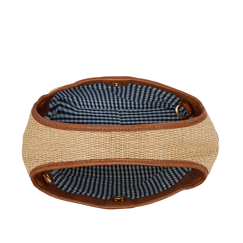 Large Linton Bag Tan/Natural Weave