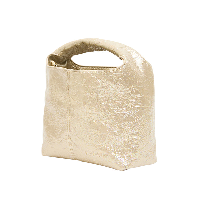Linton Bag Light Gold Crinkle