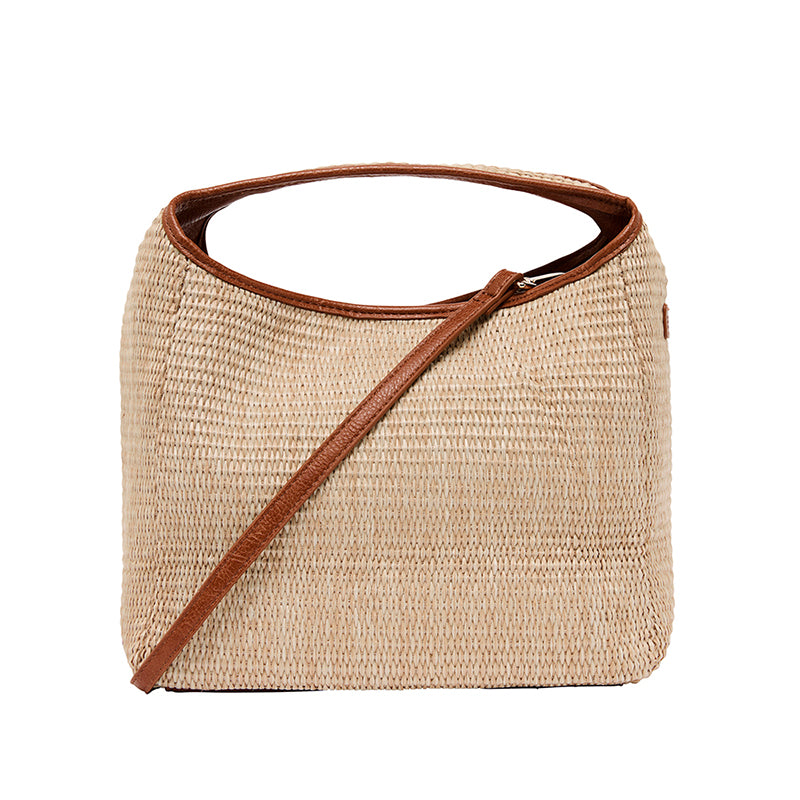 Linton Bag Tan/Natural Weave