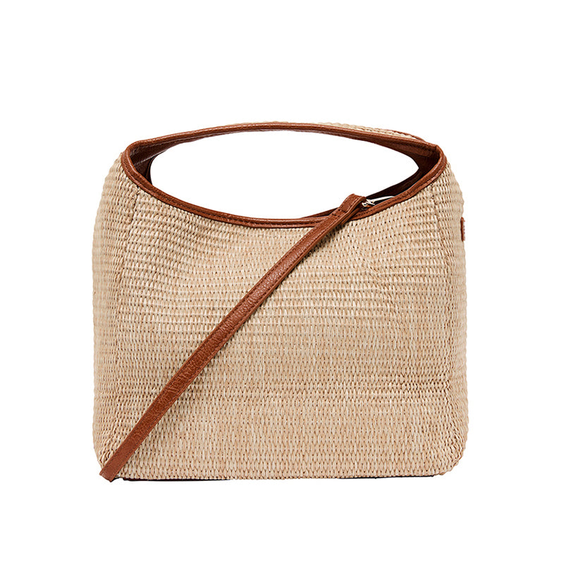 Linton Bag Tan/Natural Weave