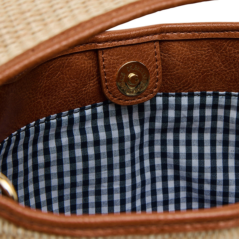 Linton Bag Tan/Natural Weave