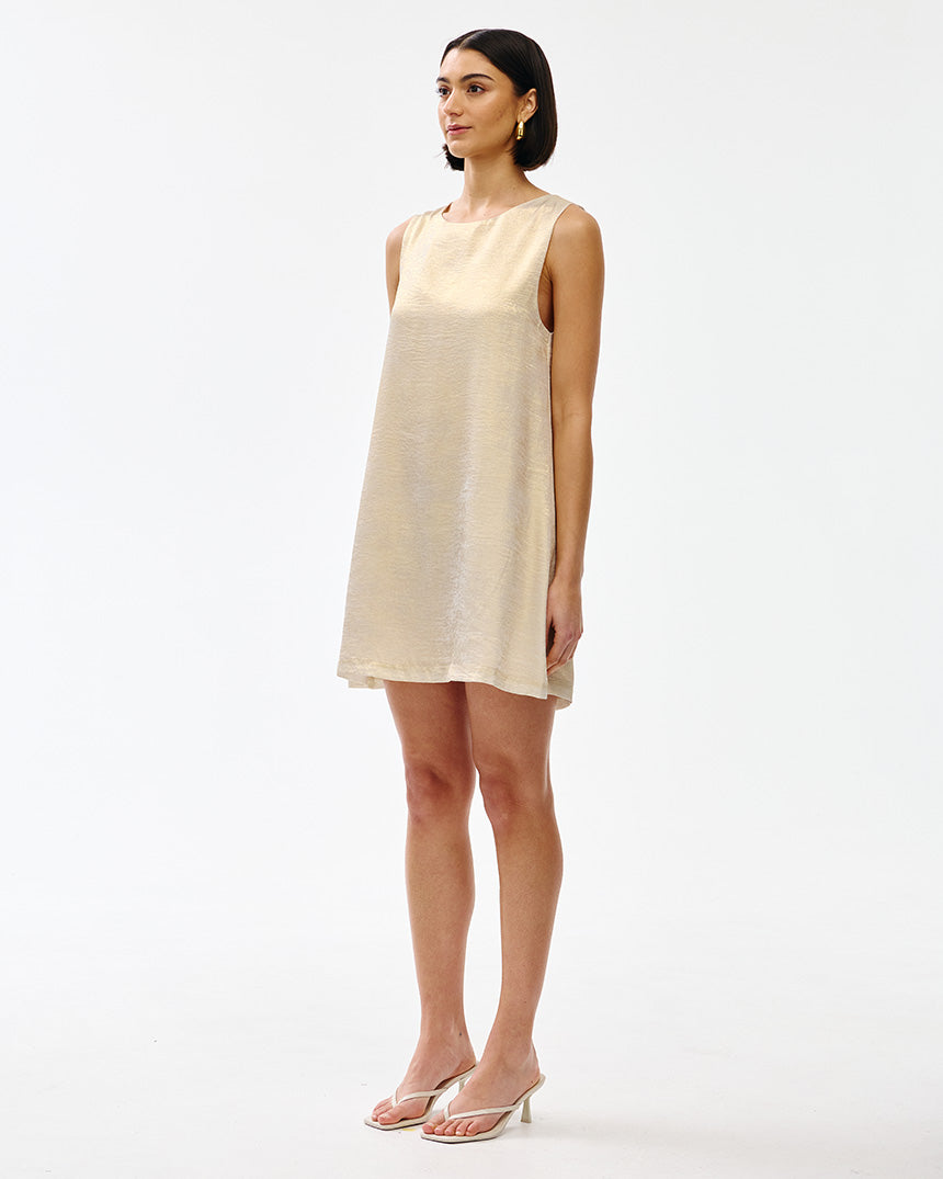 Luca Dress Gold Lustre
