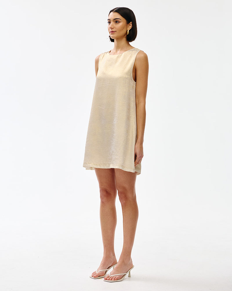 Luca Dress Gold Lustre