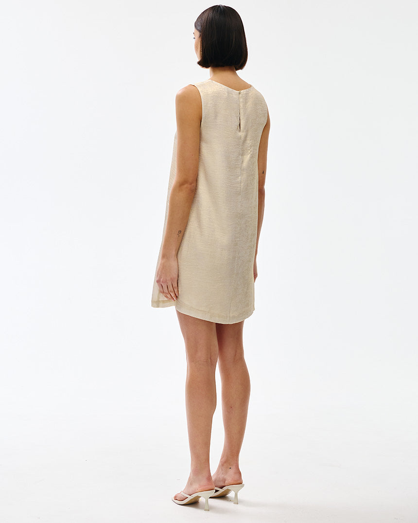 Luca Dress Gold Lustre