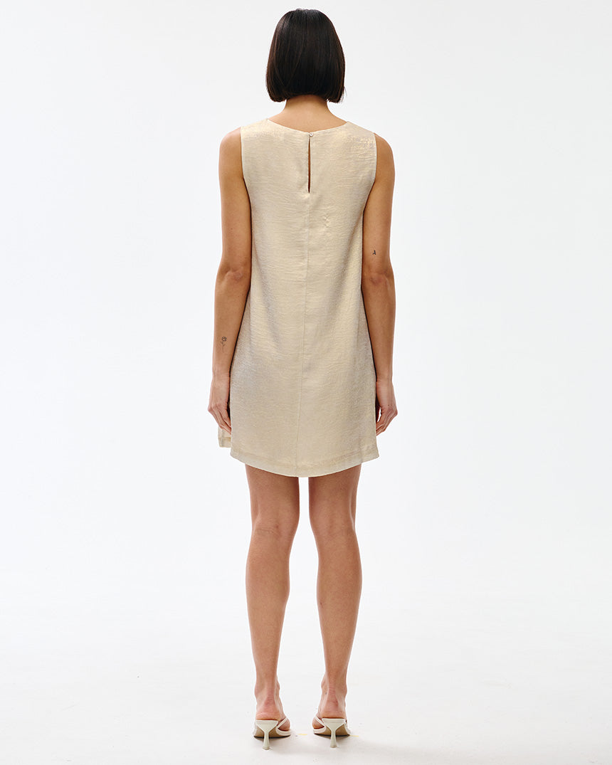 Luca Dress Gold Lustre