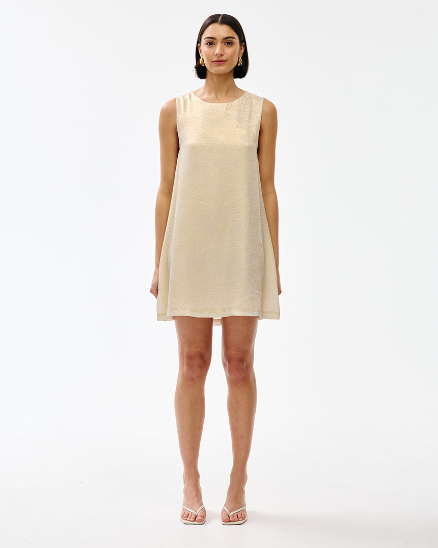 Luca Dress Gold Lustre