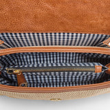 Lugano Crossbody Bag Tan/Natural Weave