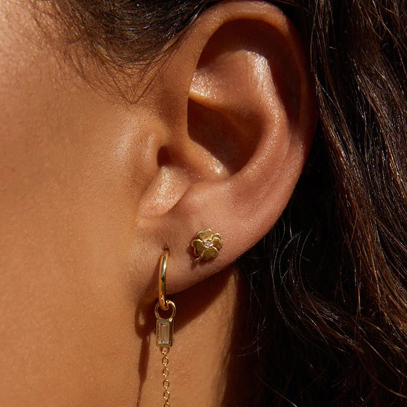 Four Leaf Clover Stud Earrings