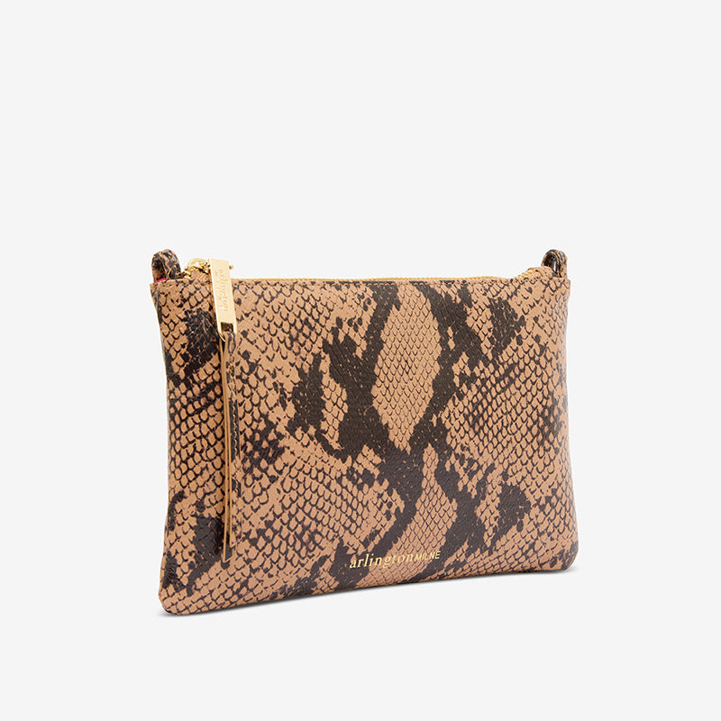 Molly Crossbody Bag Caramel Python