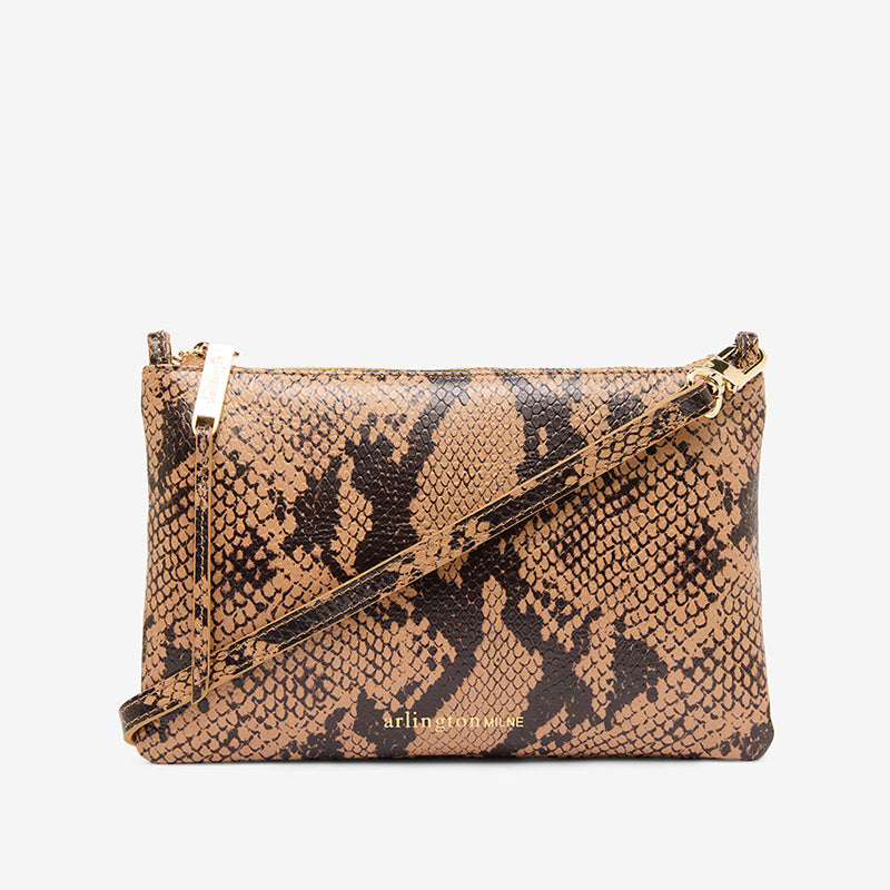 Molly Crossbody Bag Caramel Python