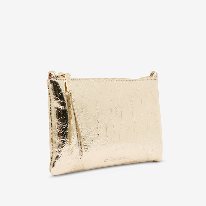 Molly Crossbody Bag Gold Crinkle