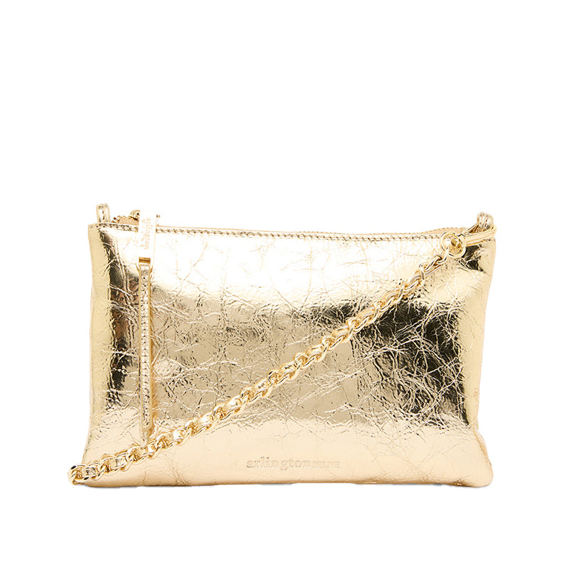 Molly Crossbody Bag Gold Crinkle
