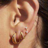 Winnie Gold Huggie Earrings Mini