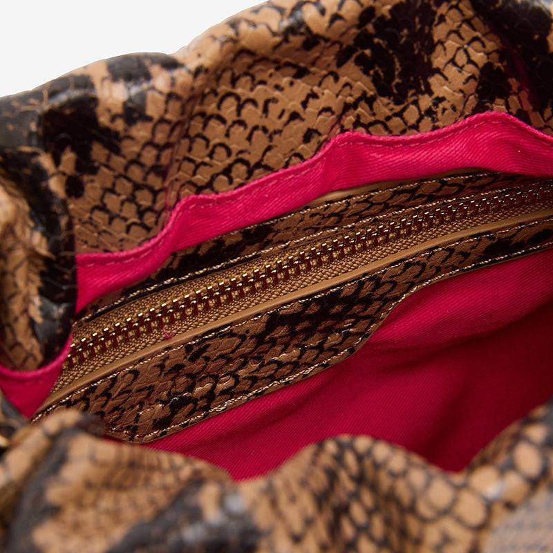 Martha Bag Caramel Python