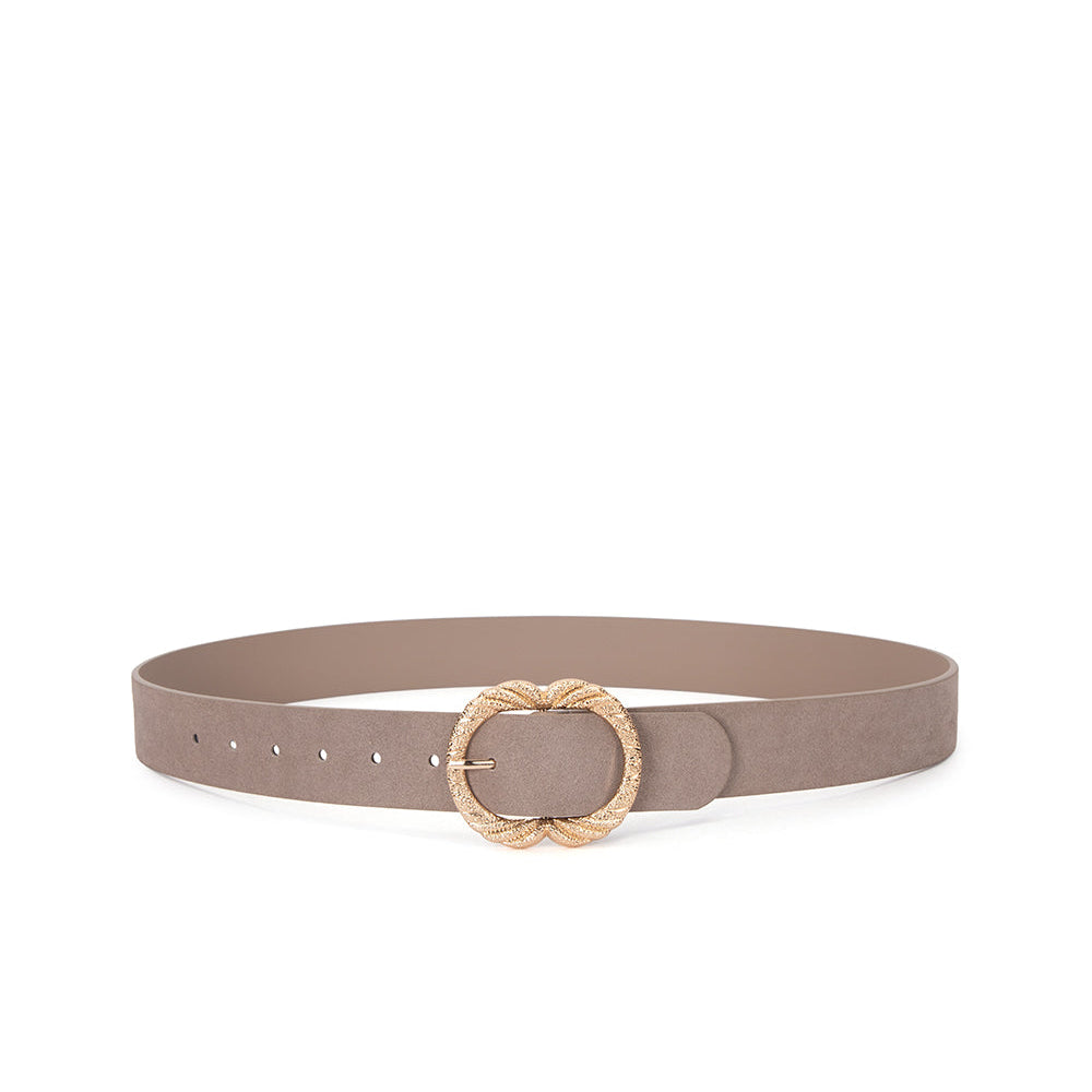 Maddie Belt Fawn Suede