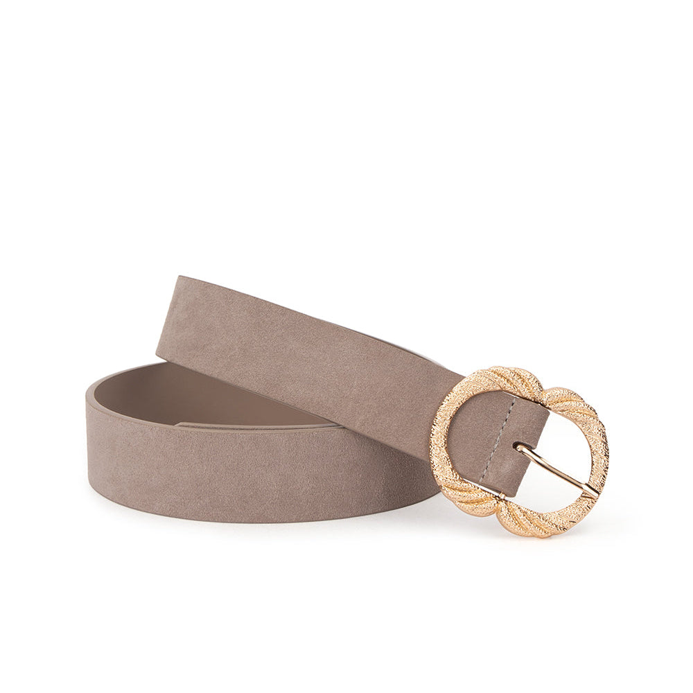 Maddie Belt Fawn Suede