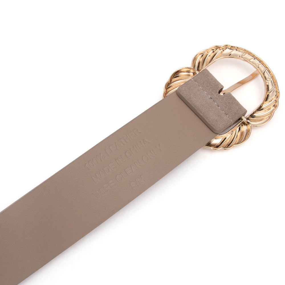 Maddie Belt Fawn Suede
