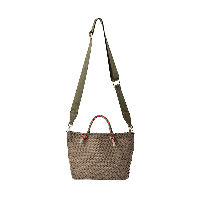 Michigan Tote  Khaki Neo Plait