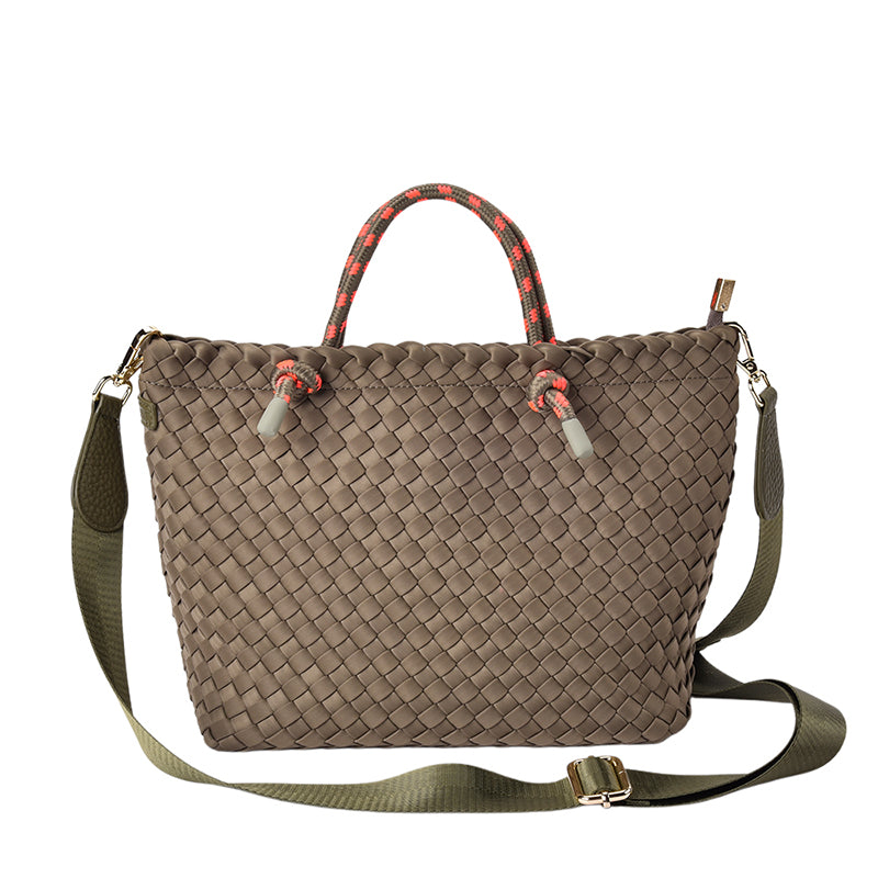Michigan Tote  Khaki Neo Plait