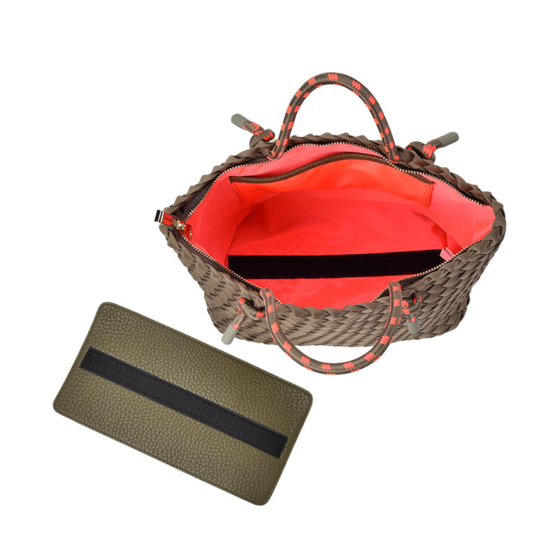 Michigan Tote  Khaki Neo Plait