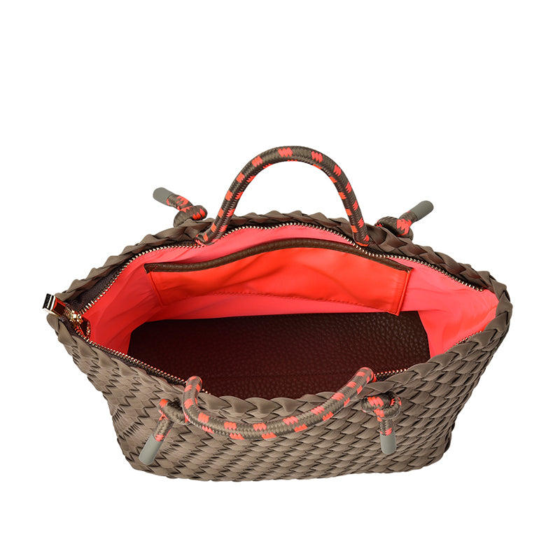 Michigan Tote  Khaki Neo Plait