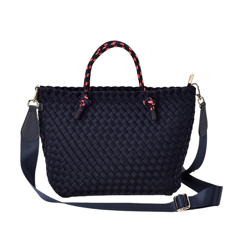 Michigan Tote Navy Neo Plait