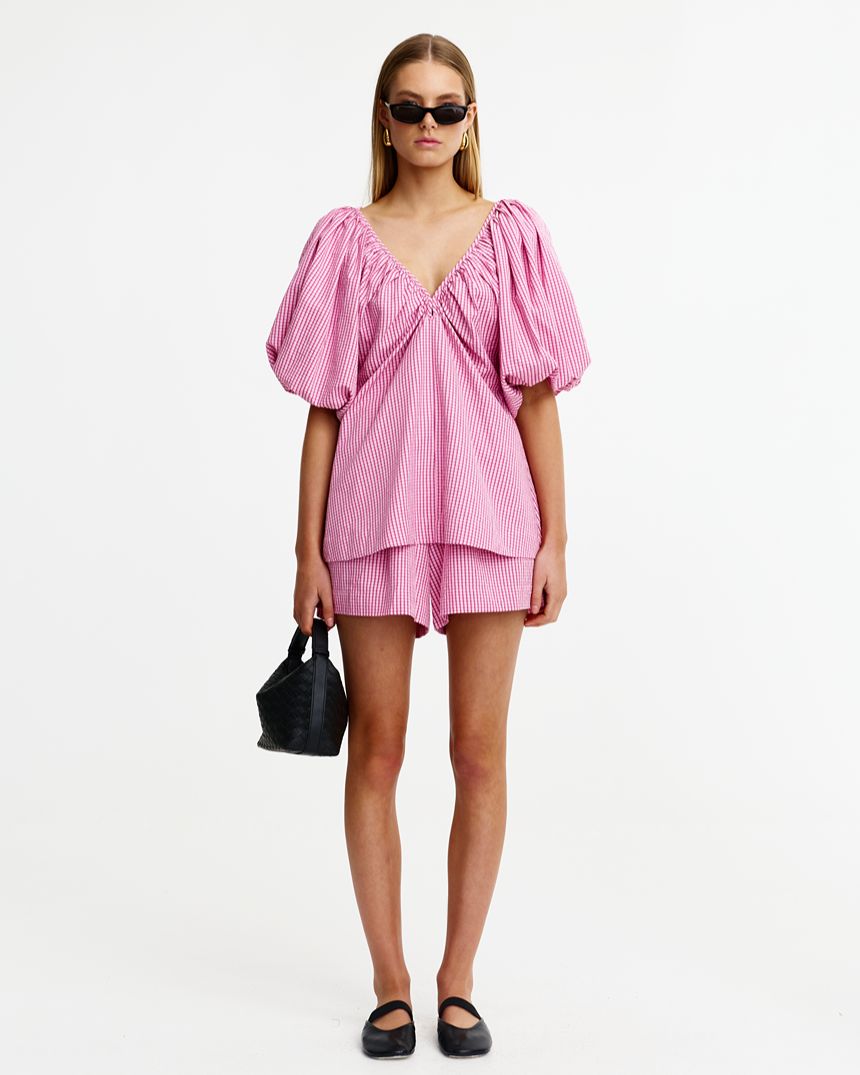 Mimi Top Candy Gingham