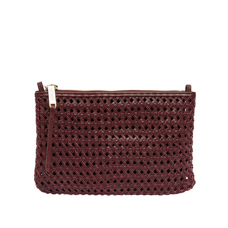 Molly Crossbody Bag Burgundy Weave