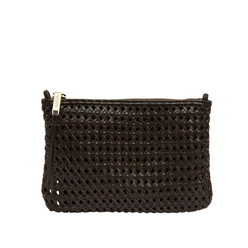Molly Crossbody Bag Chocolate Weave
