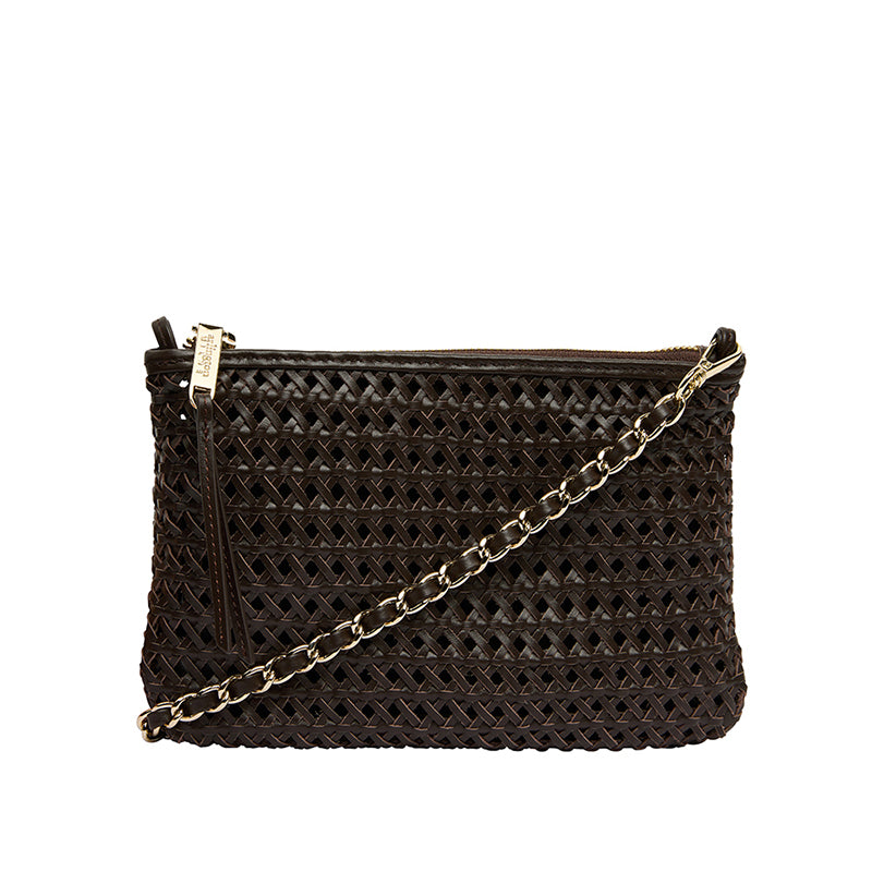 Molly Crossbody Bag Chocolate Weave