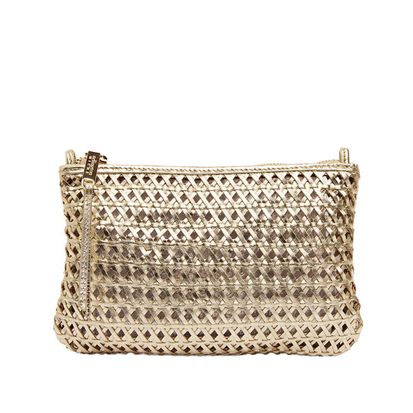 Molly Crossbody Bag Gold Weave