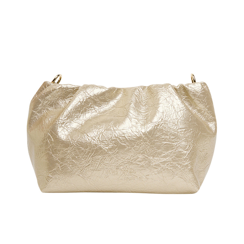 Monty Crossbody Bag Light Gold Crinkle