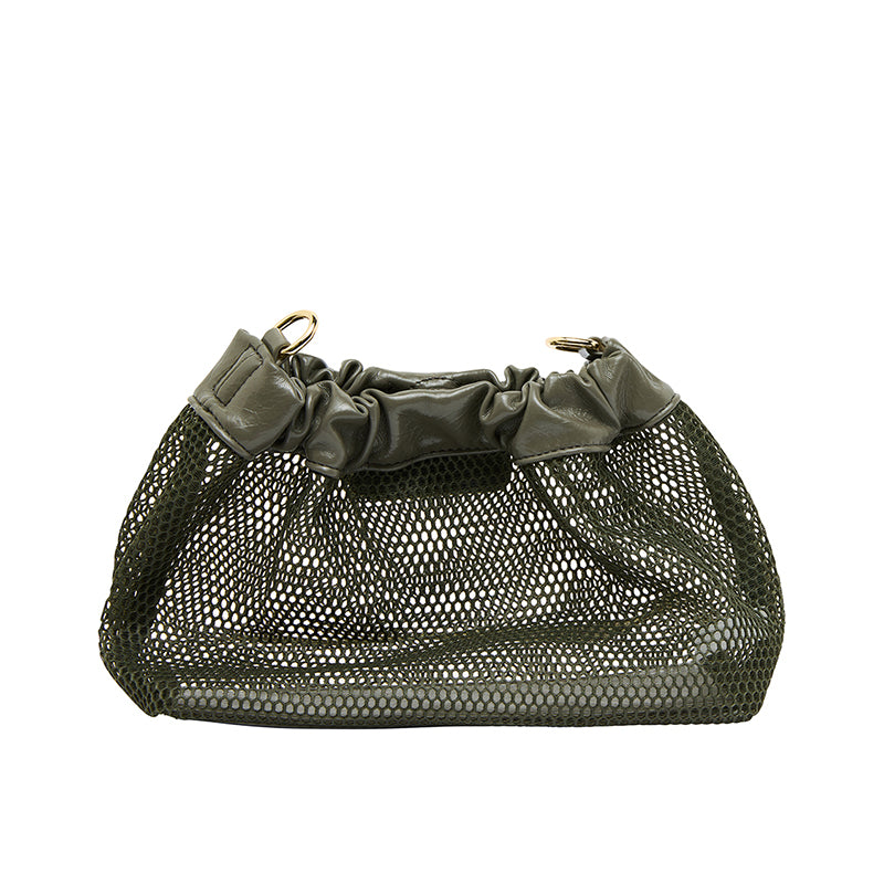 Monty Crossbody Bag Khaki Mesh