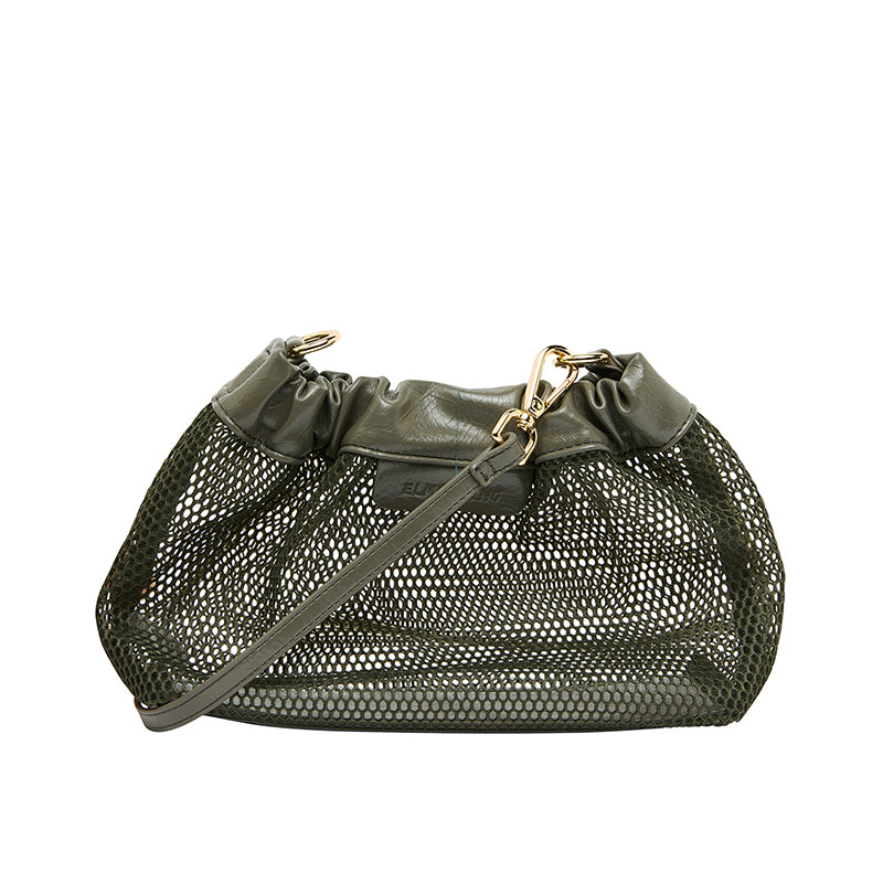 Monty Crossbody Bag Khaki Mesh
