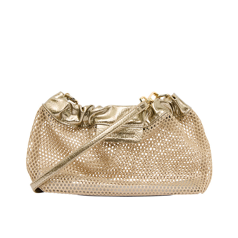 Monty Crossbody Bag Taupe Mesh