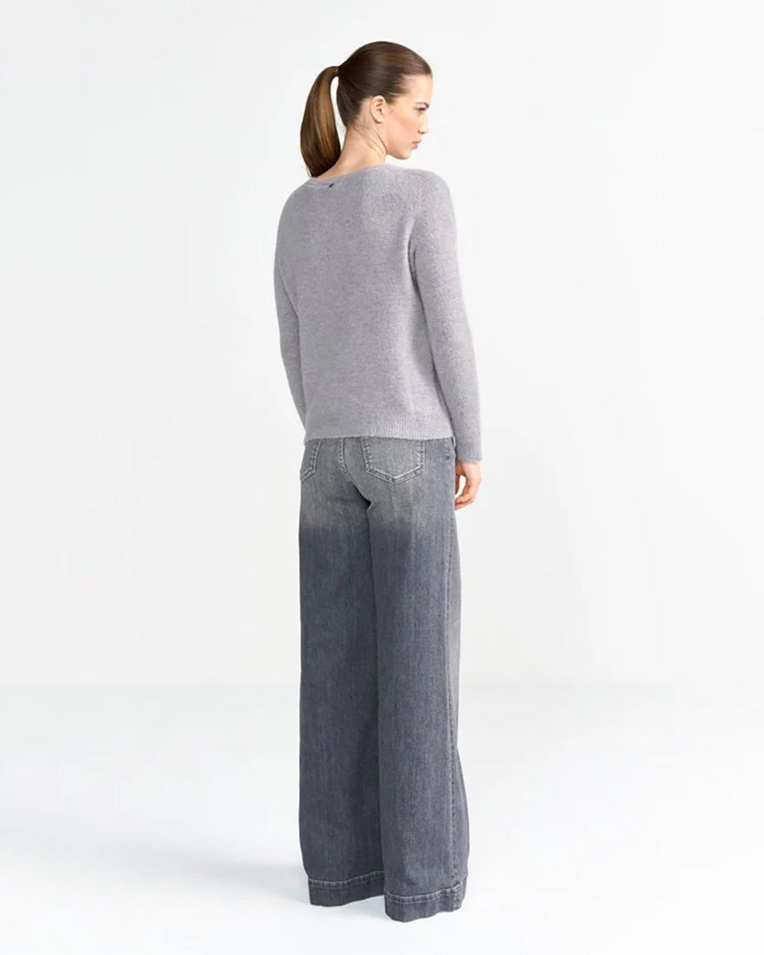 Cozy Crew Neck Grey Melange