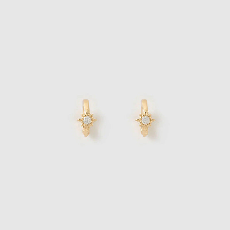 Nova Gold Huggie Earrings
