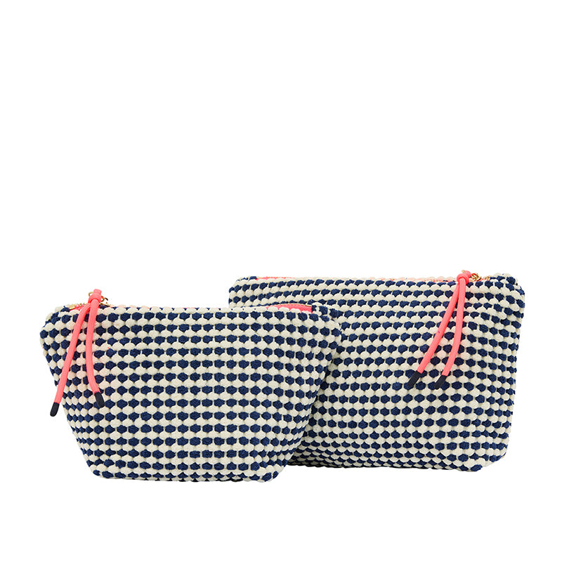 Large Napili Case Navy/White