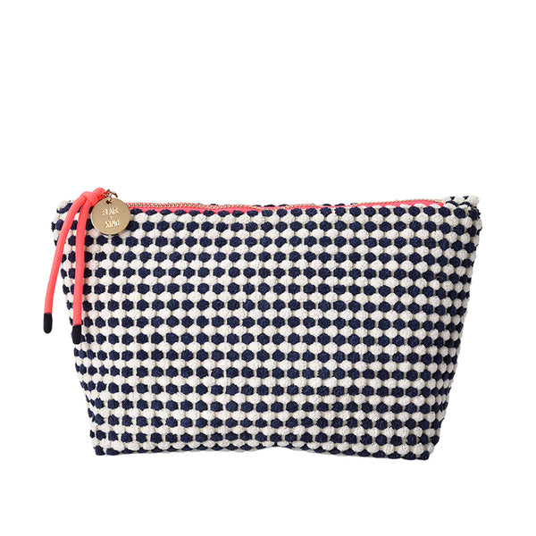 Large Napili Case Navy/White