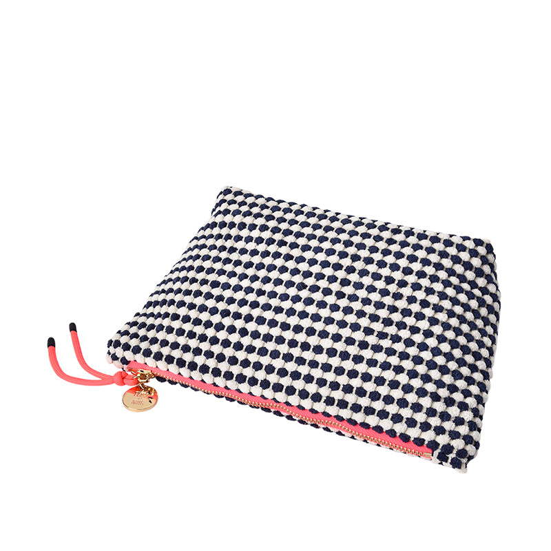 Large Napili Case Navy/White