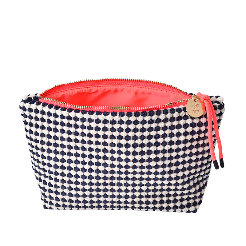Large Napili Case Navy/White