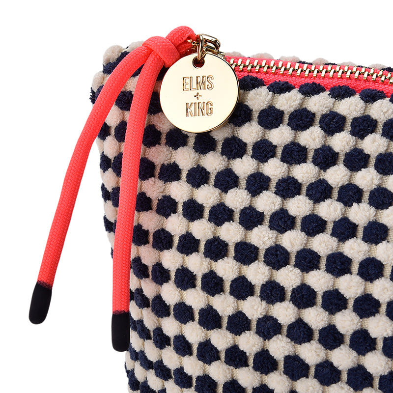 Large Napili Case Navy/White