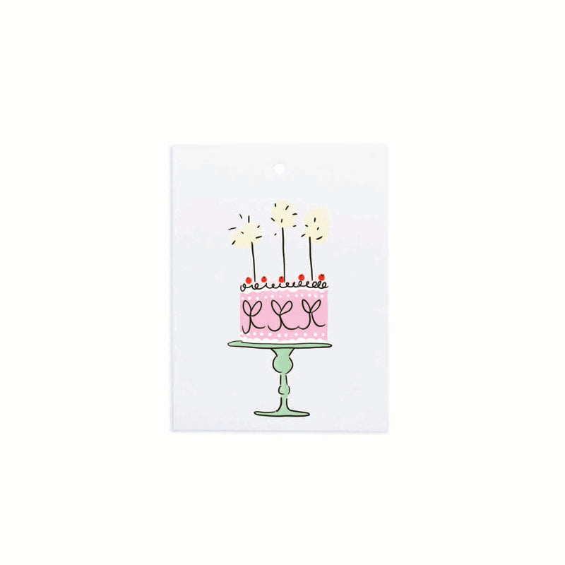 Gift Tag Birthday Cake