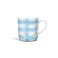 Cornflower Blue Gingham Mug